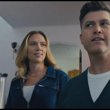 VIDEO: Scarlett Johansson and Colin Jost give 'GMA' 1st look at Super Bowl ad