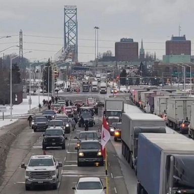 VIDEO: Major bridge between Canada, US closed as 'Freedom Convoy' continues