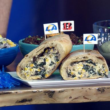 VIDEO: Get ready for the Super Bowl with calzones