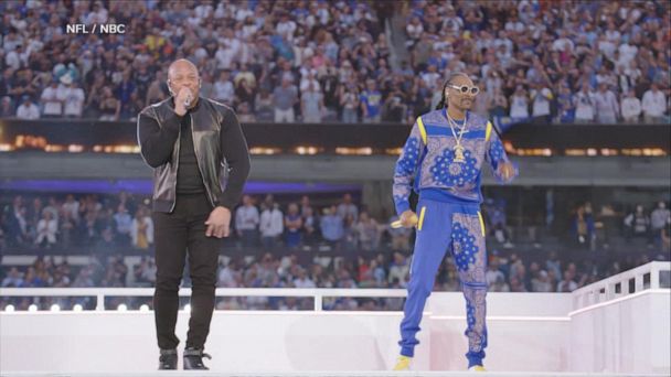 Video Hip-hop legends give epic halftime performance at Super Bowl LVI -  ABC News