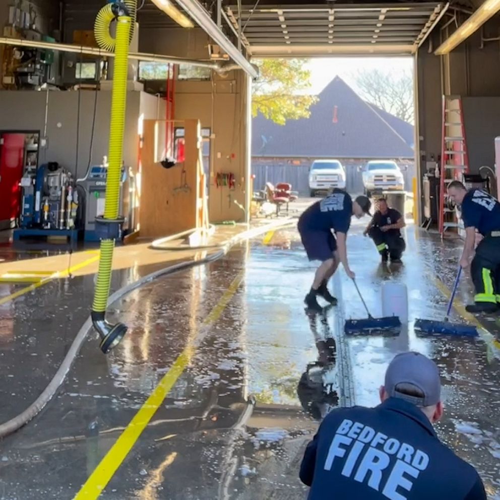 Firefighter crews inspired by the Winter Olympics show off their curling  skills - Good Morning America