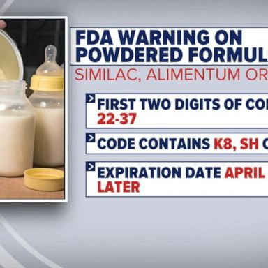 VIDEO: FDA warns about certain infant powdered formulas