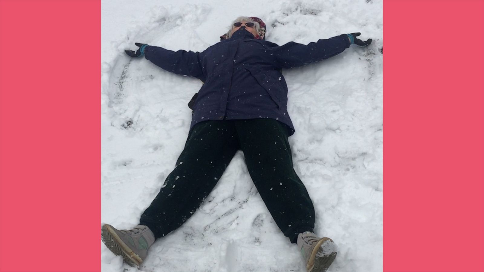 VIDEO: 99-year-old woman making her first snow angel is the joy we all need today