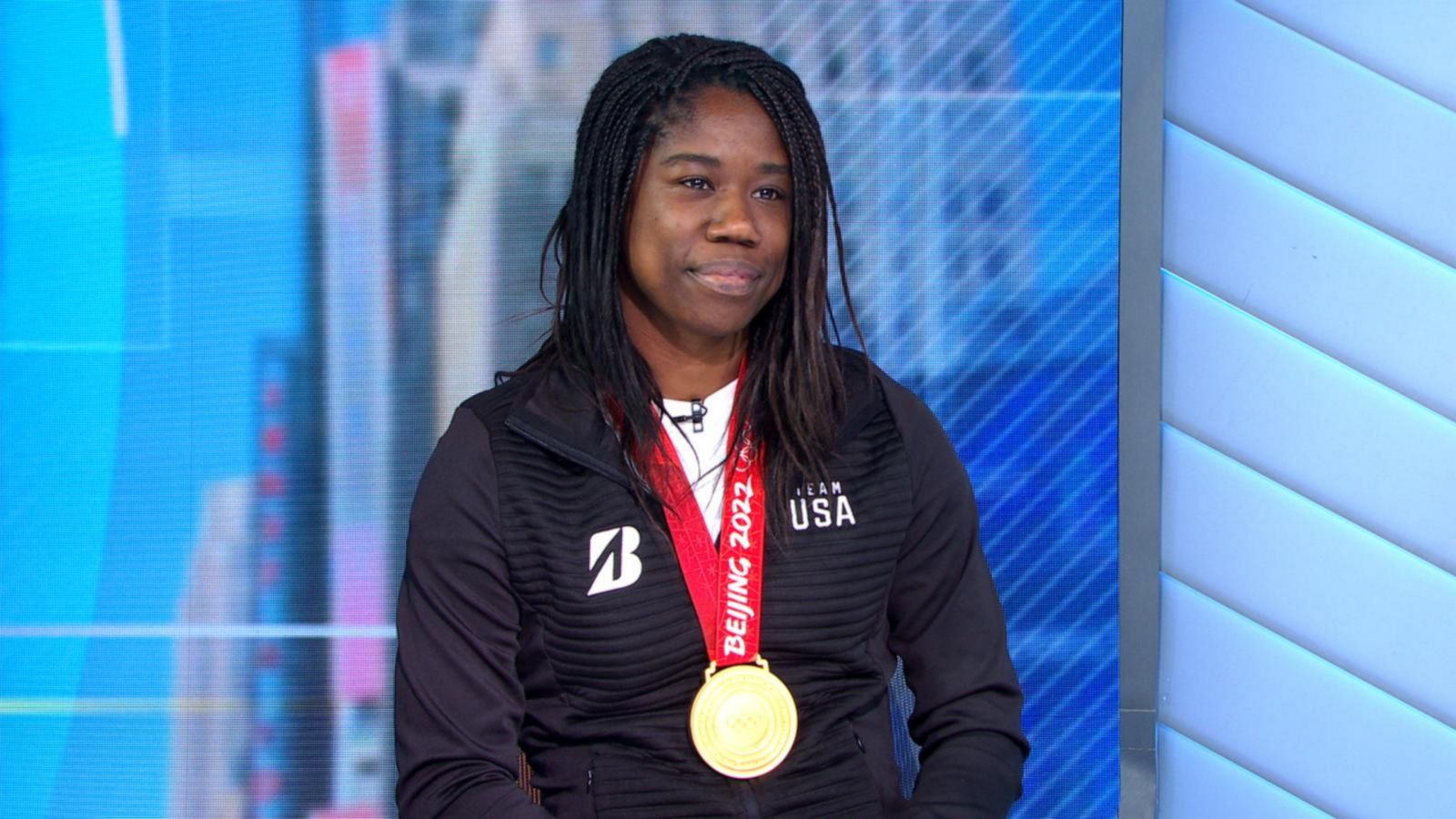 VIDEO: Olympian Erin Jackson talks about her big win in Beijing