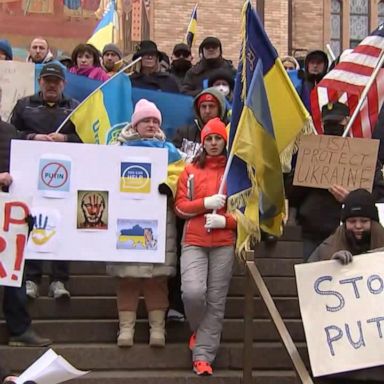 VIDEO: American families rally in support of Ukraine, help loved ones abroad