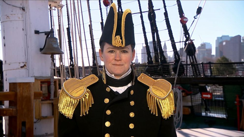 US Navy S Most Historic Ship Gets 1st Female Commander GMA   220304 Gma3 Us Navy HpMain 16x9 992 