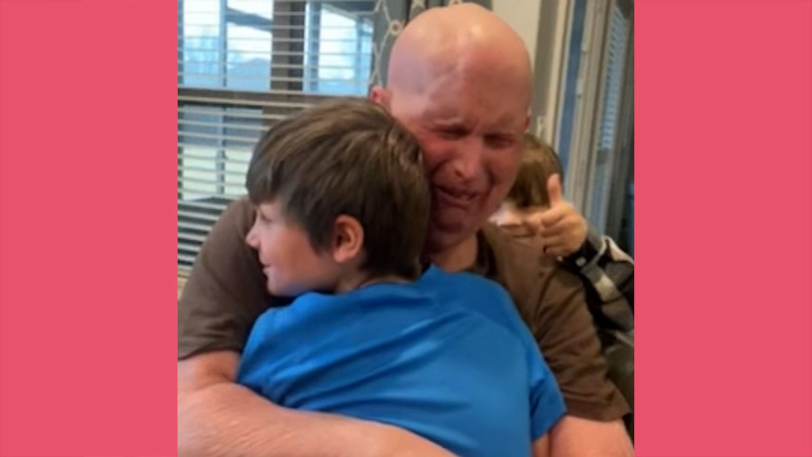 VIDEO: Grandpa who suffered stroke hugs grandkids for first time in almost a decade