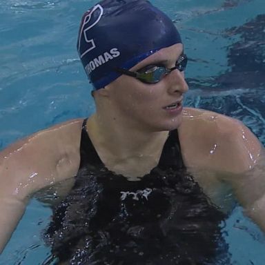 VIDEO: Lia Thomas competes in Division I swimming national championship amid protests