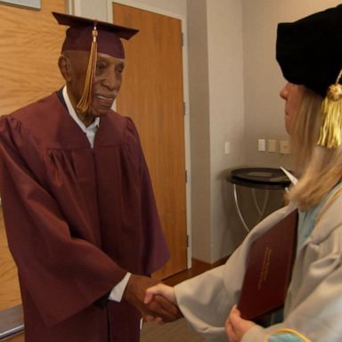 VIDEO: 101-year-old man finally receives his high school diploma