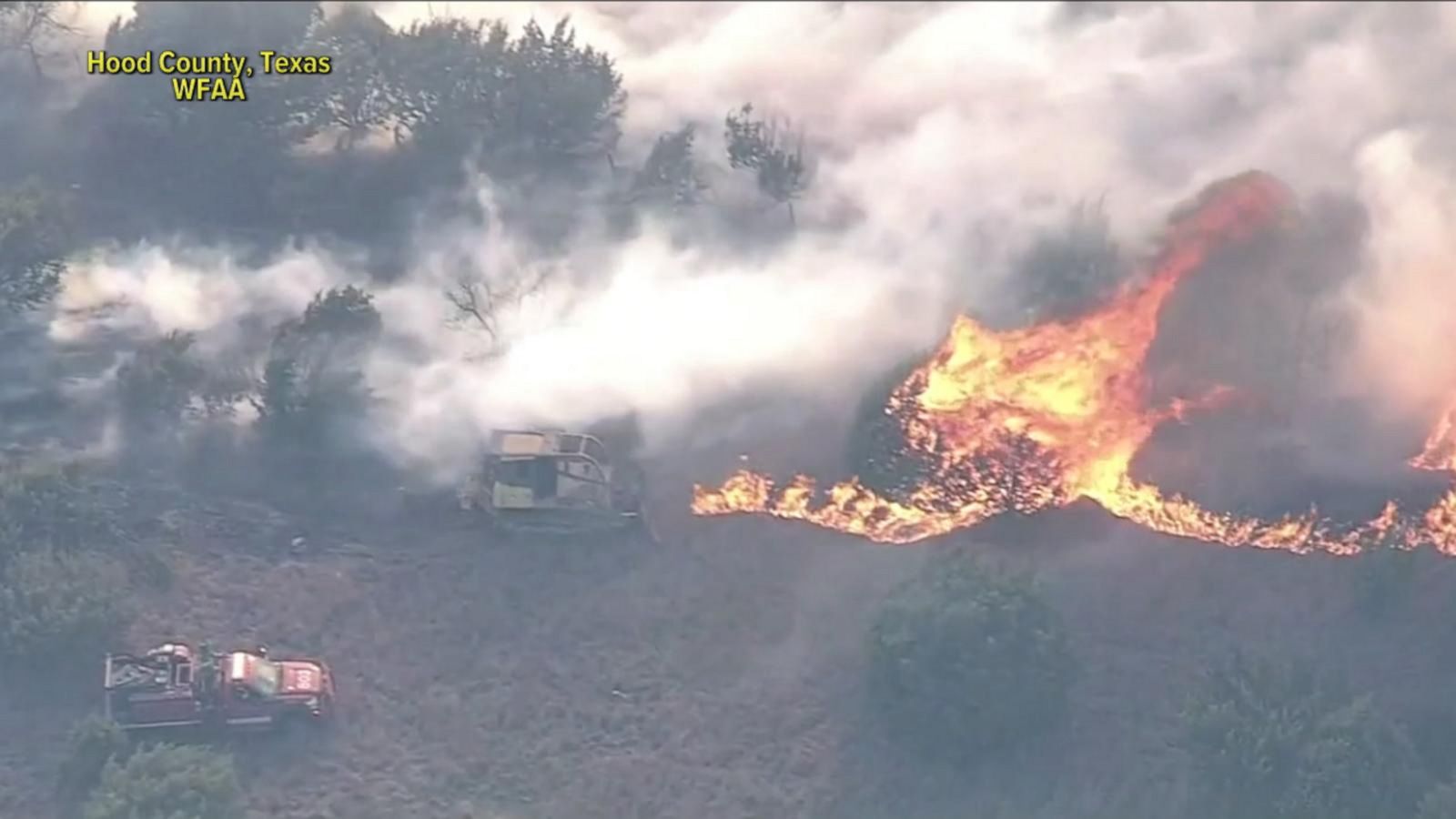 VIDEO: Wildfires prompt evacuations in Texas, Oklahoma