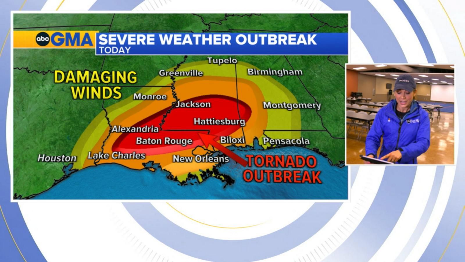 VIDEO: Severe storm threat moves South