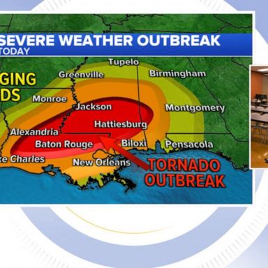 VIDEO: Severe storm threat moves South