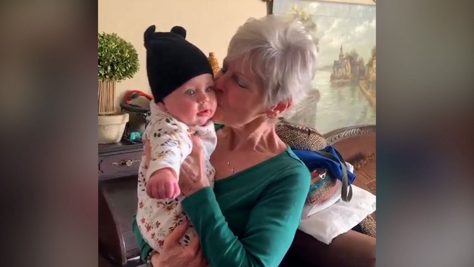 VIDEO: Mom surprises grandma with new grandson and her reaction is heartwarming