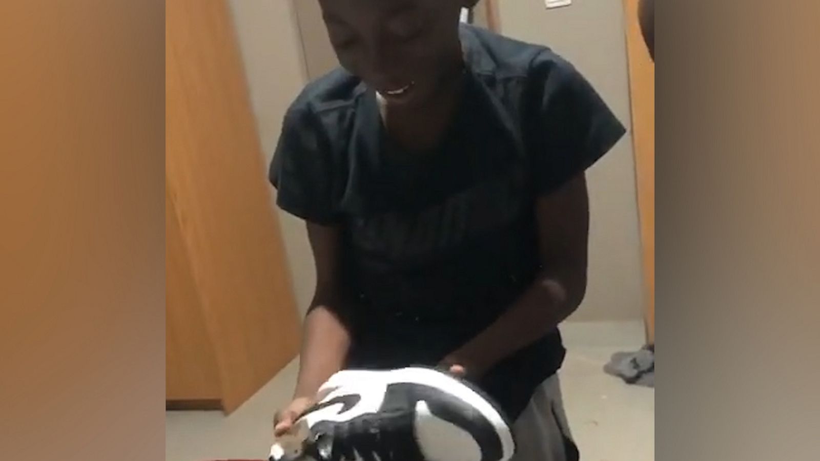 VIDEO: Young boy’s has wholesome reaction to new shoes!