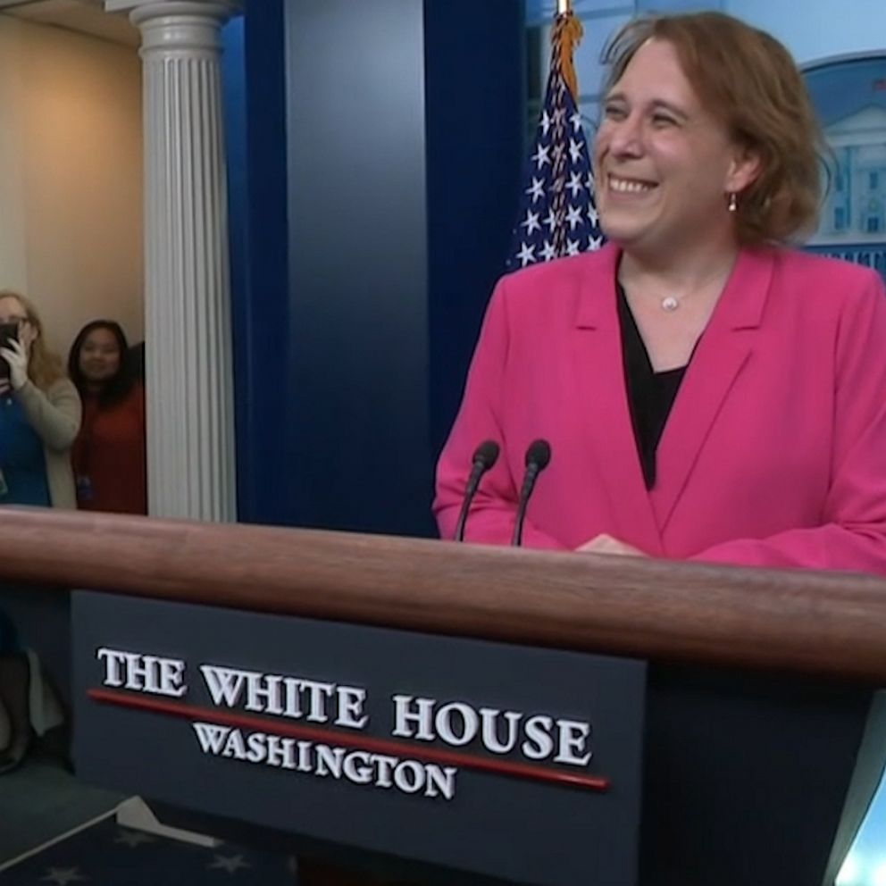 Amy Schneider visits the White House on International Transgender Day of  Visibility