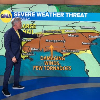 VIDEO: Storm threat targets southern states