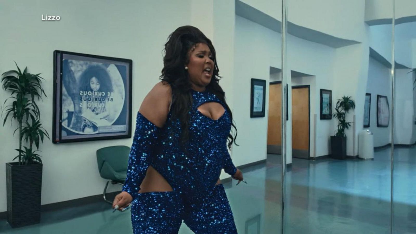Lizzo about damn time gif