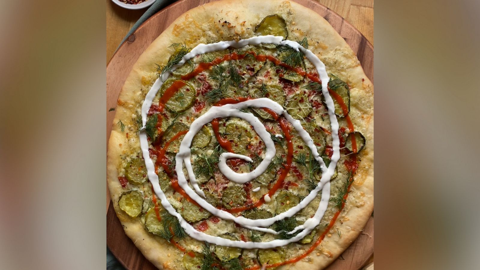 VIDEO: This pickle pizza is kind of a big dill