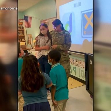 VIDEO: Soldier returns from duty to surprise daughter in classroom