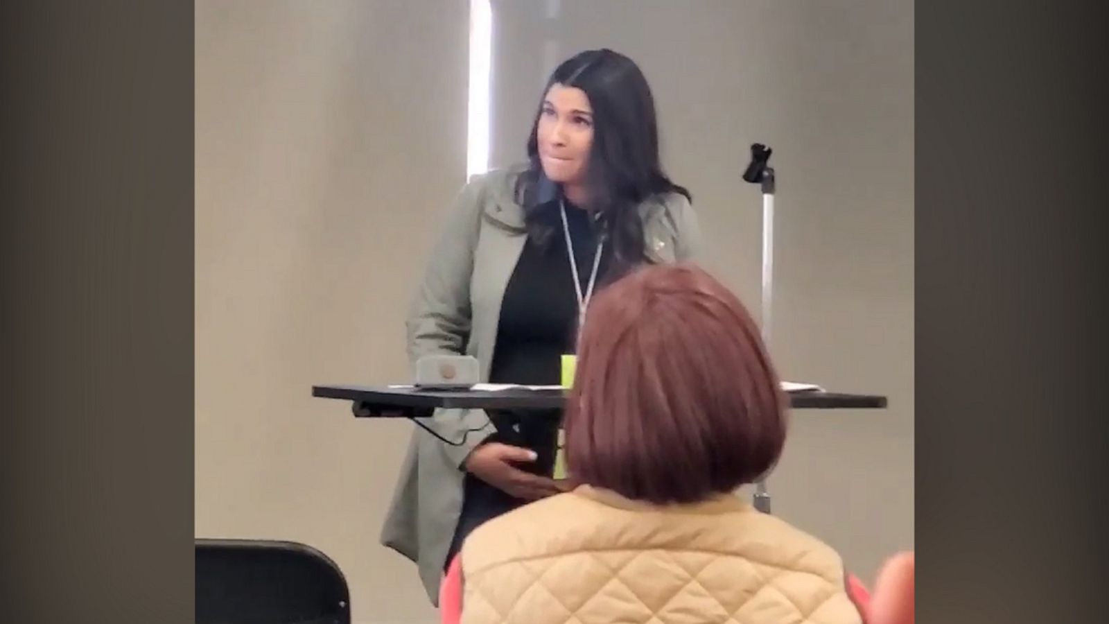 VIDEO: State senate candidate gives convention speech while in labor, sparking outrage