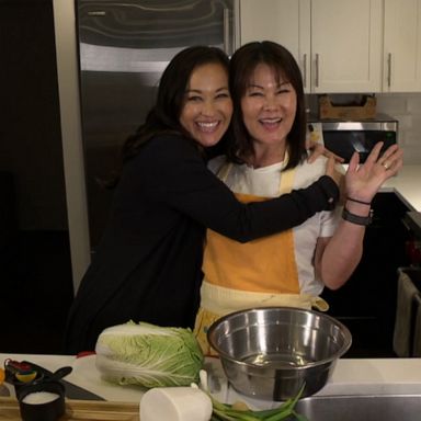 VIDEO: Eva Pilgrim and her mom continue their tradition of making kimchi on the floor