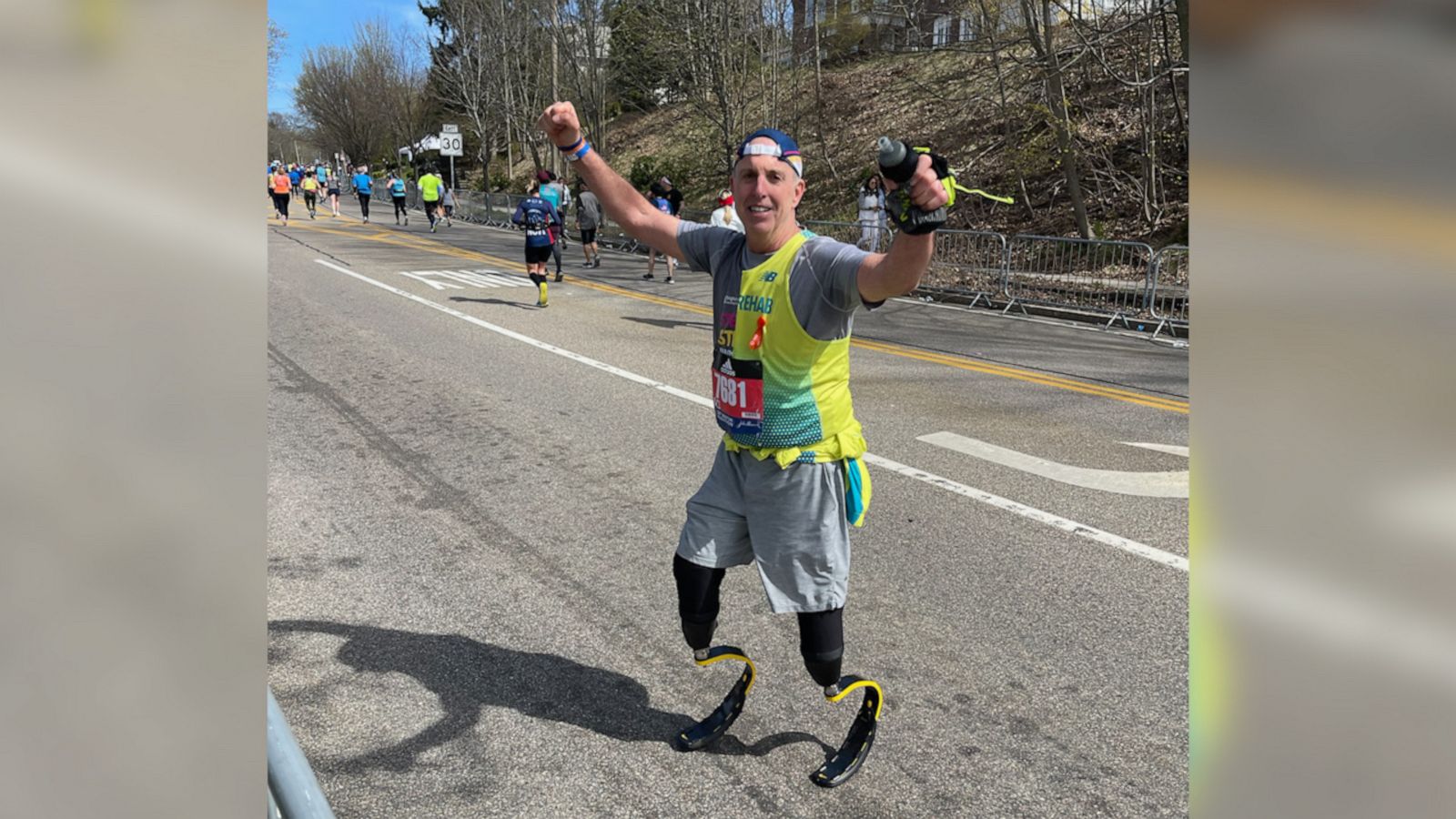 VIDEO: Double amputee runs Boston Marathon to pay tribute to 2013 victims