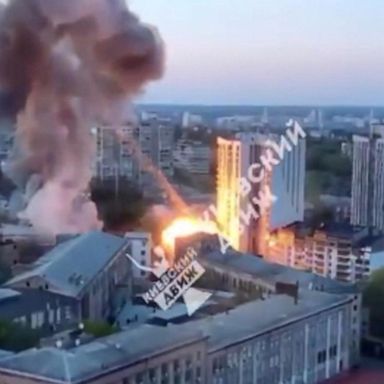 VIDEO: Russian missiles strike Kyiv