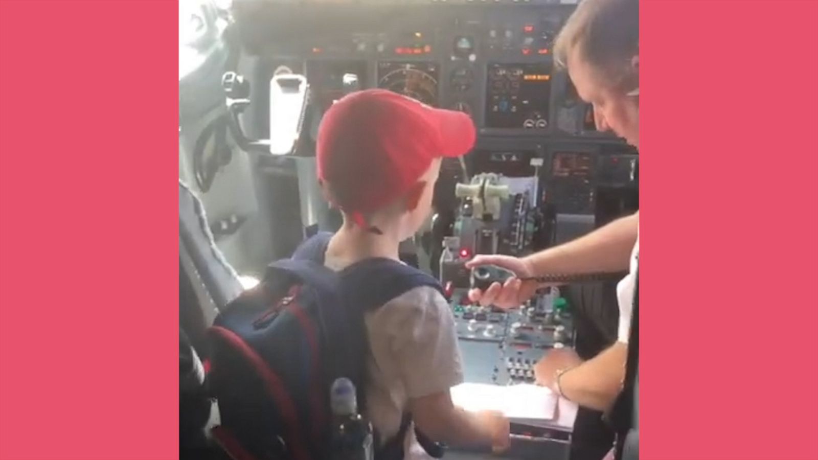 VIDEO: 5-year-old cancer survivor welcomes passengers aboard flight home