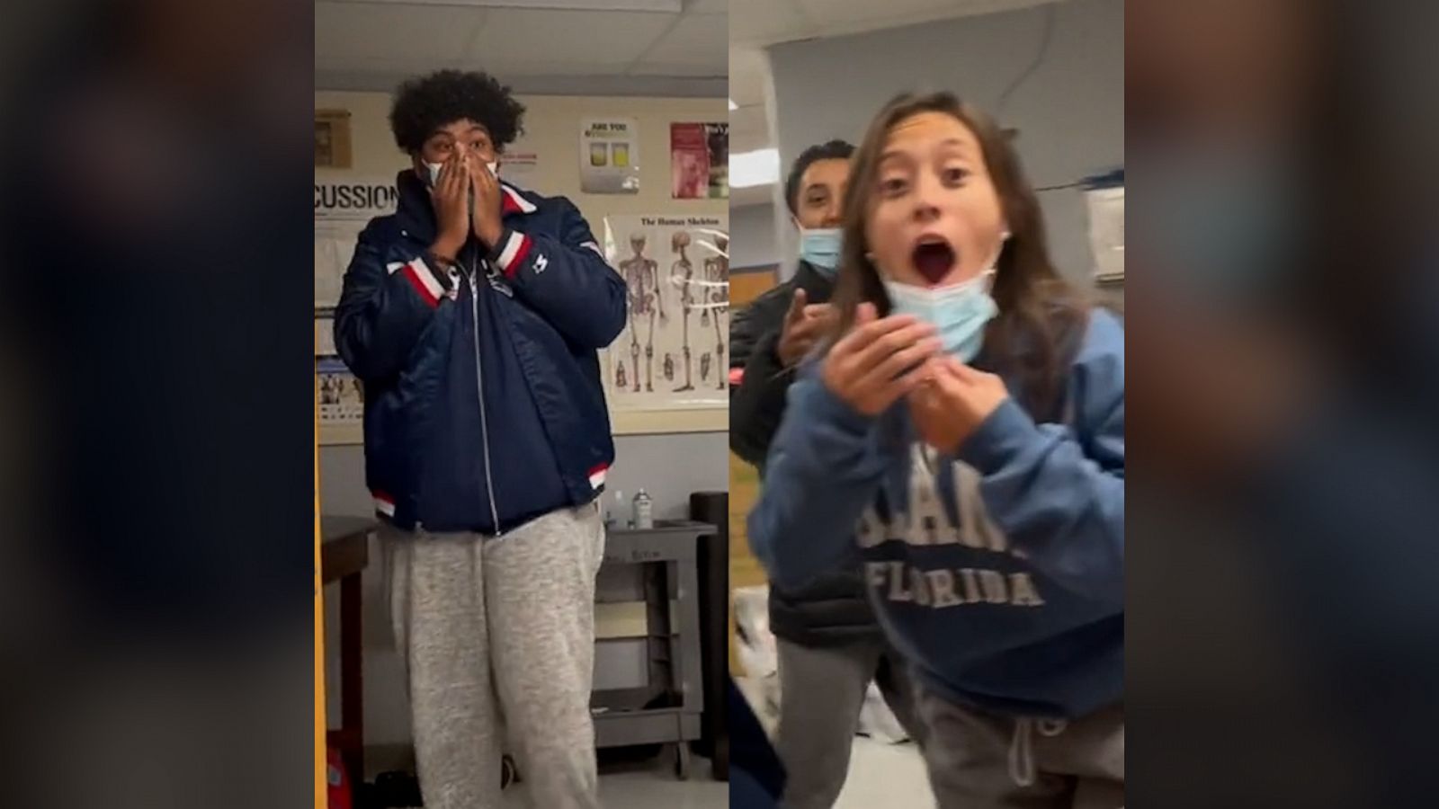 VIDEO: The story behind viral TikTok of students' reactions to trainer's ring