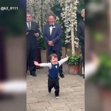 VIDEO: Young ring bearer has sweetest reaction to mom on her wedding day