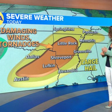 VIDEO: Severe weather outbreak moves east