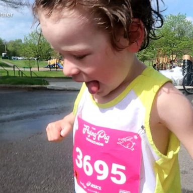 VIDEO: Family faces backlash after 6-year-old runs marathon