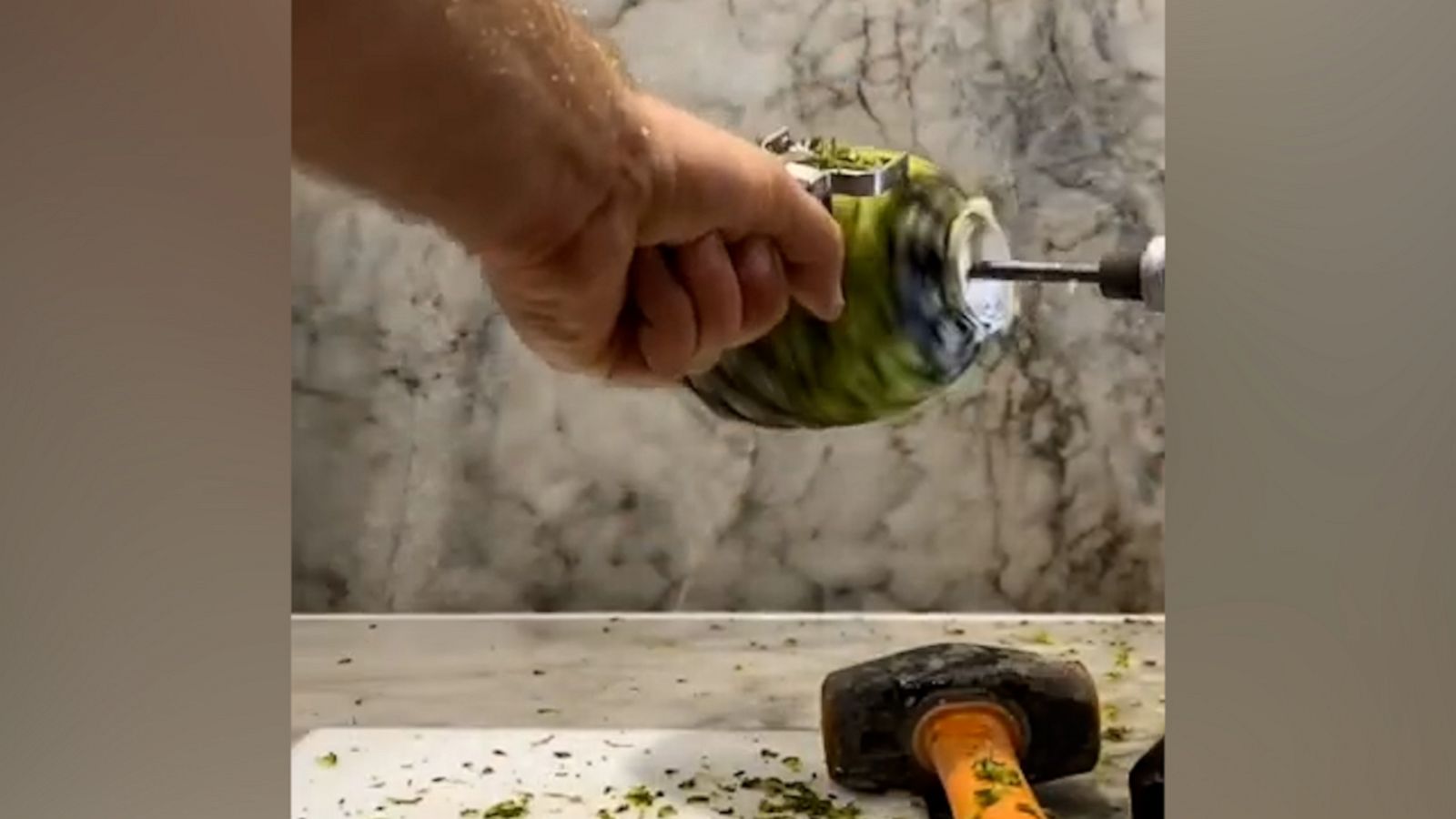 VIDEO: Watch this pineapple get peeled by a power drill