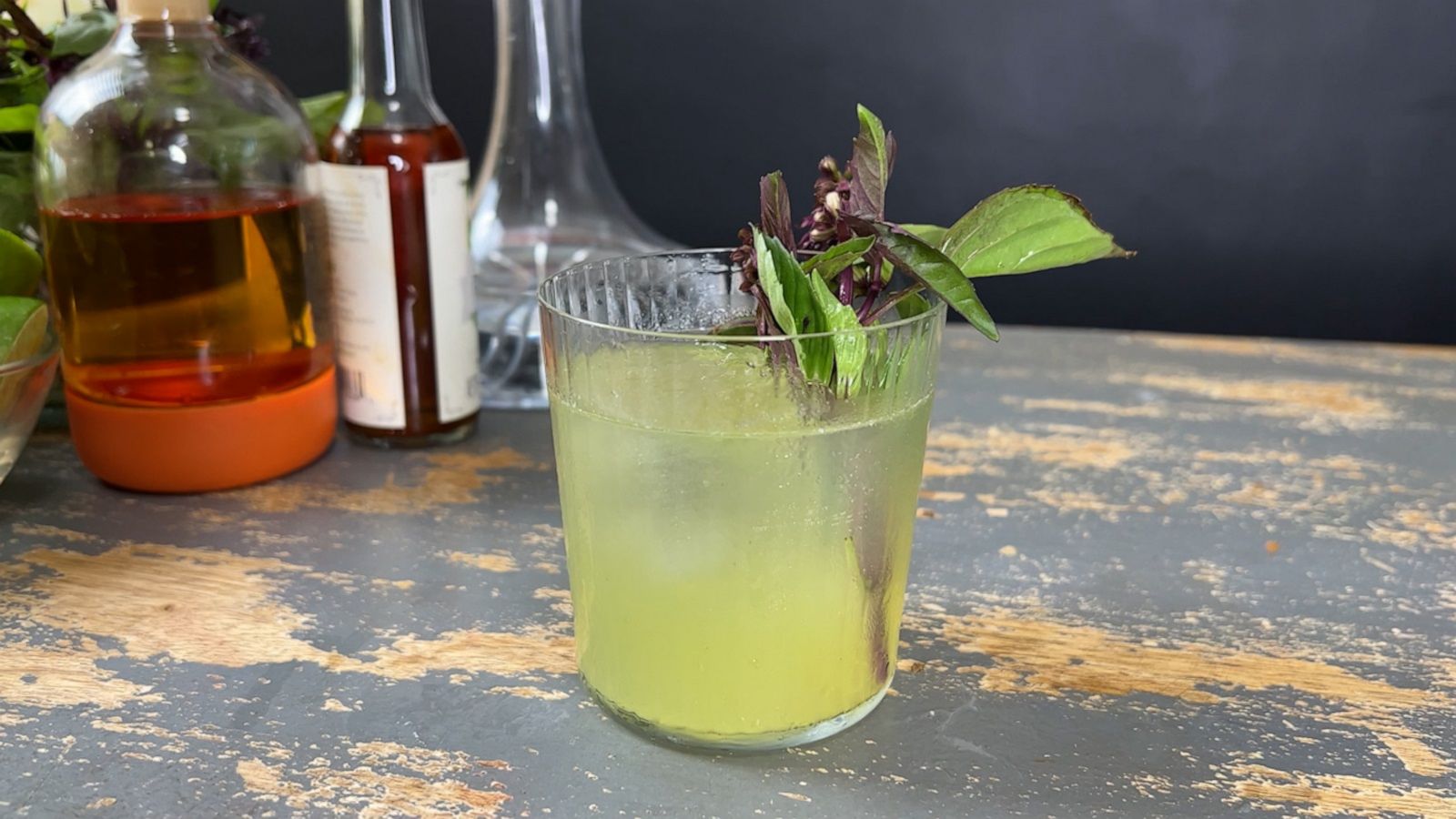 VIDEO: Try this DIY spicy Thai basil honeydew margarita