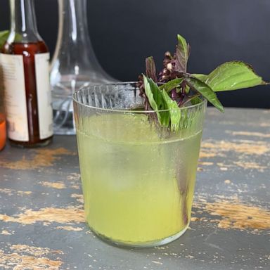 VIDEO: Try this DIY spicy Thai basil honeydew margarita 