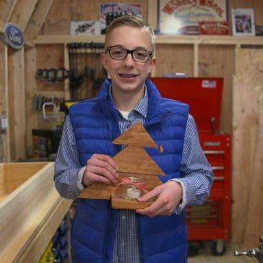 VIDEO: Teen woodworker donates profits to community