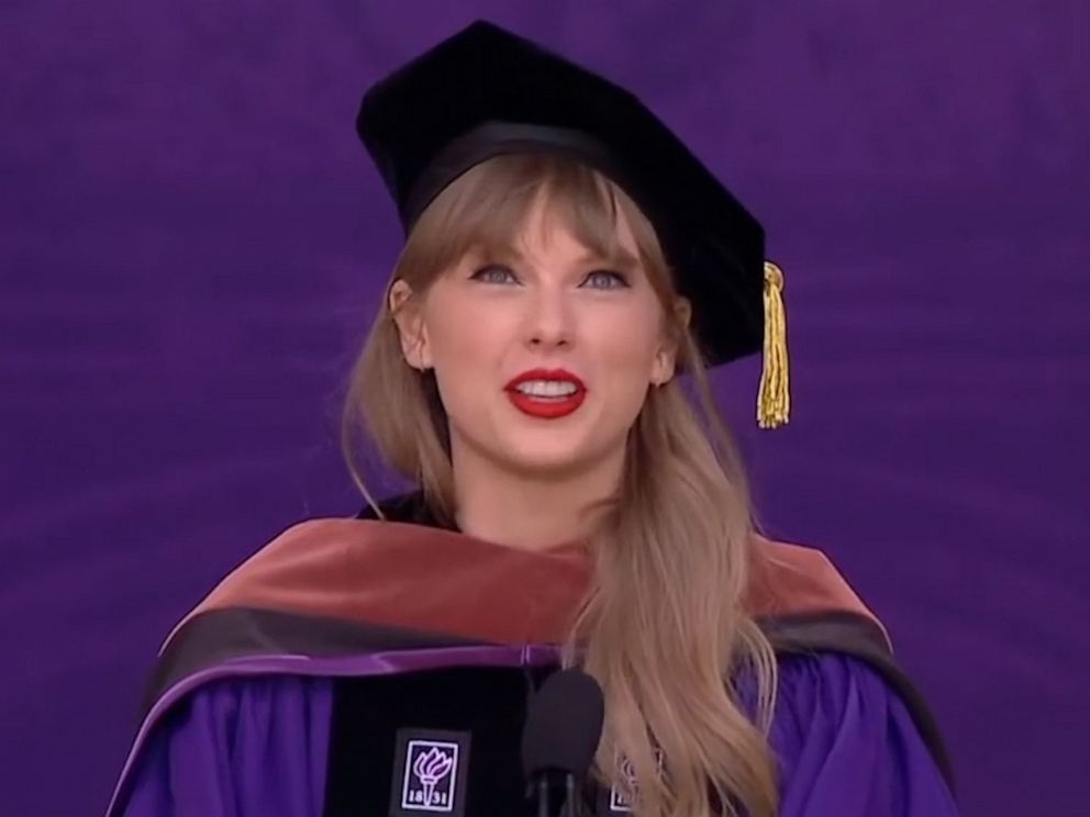 Taylor Swift receives honorary degree from NYU, delivers address