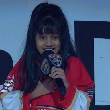 VIDEO: 7-year-old delivering National Anthem at NHL playoff game