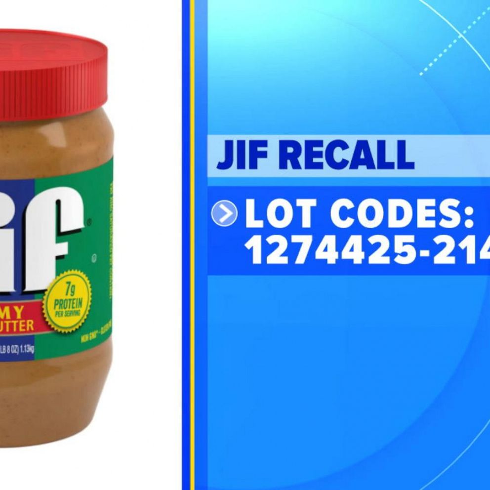 Jif peanut butter products recalled due to possible salmonella concerns -  ABC News
