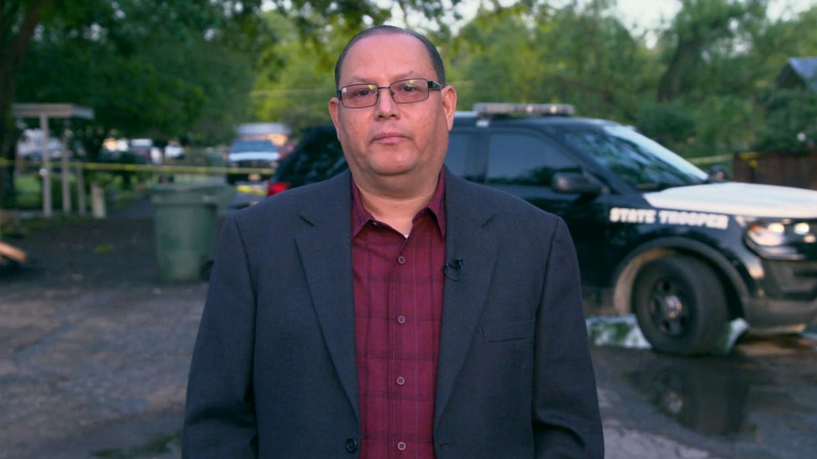 PHOTO: Pastor Doug Swimmer speaks to "GMA" after the Uvalde school shooting.