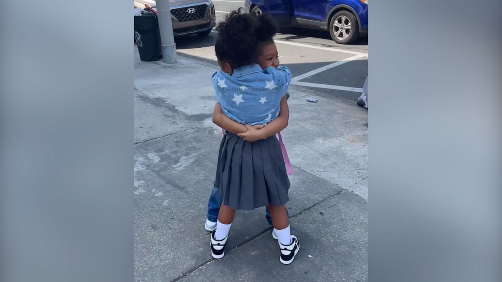 VIDEO: Young girls hugging after not seeing each other in years is the joy we all need