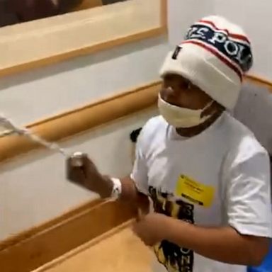 VIDEO: Boy celebrates being cancer free by ringing hospital bell as staff cheers him on