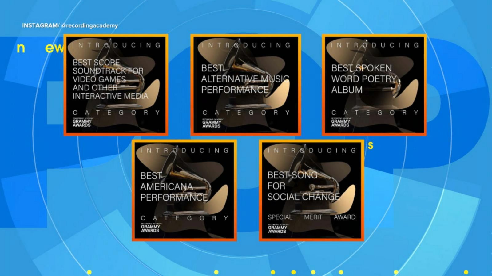 VIDEO: 6 new award categories will be added to next year's 65th Grammy Awards