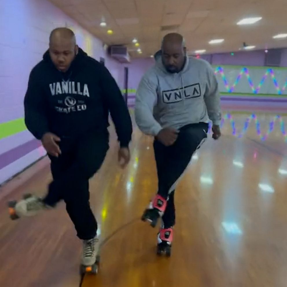 VIDEO: Try not to smile while watching these brothers dance at the roller rink 