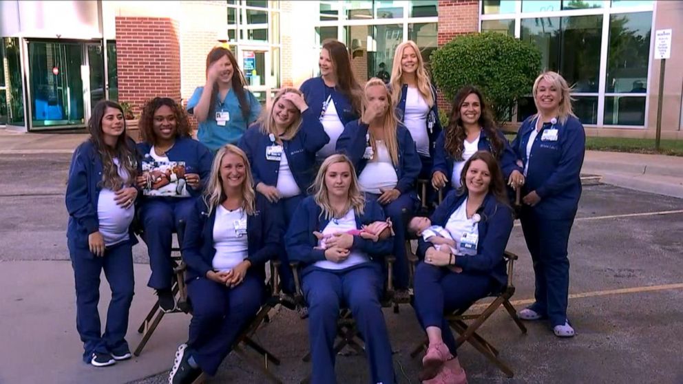 VIDEO: More than a dozen nurses pregnant at same time at Kansas City hospital