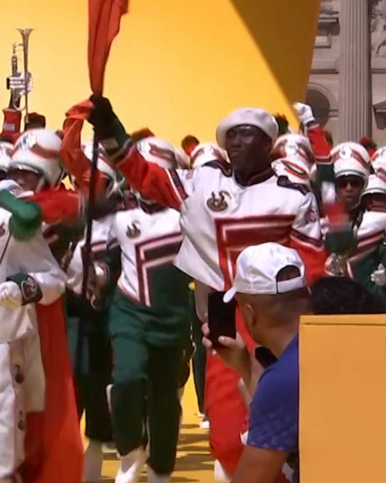 Florida A&M Marching 100 delivers electrifying performance during Louis  Vuitton Fashion Show - ABC News