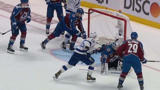 The Tampa Bay Lightning hang on by beating the Avalanche on Colorado's home ice