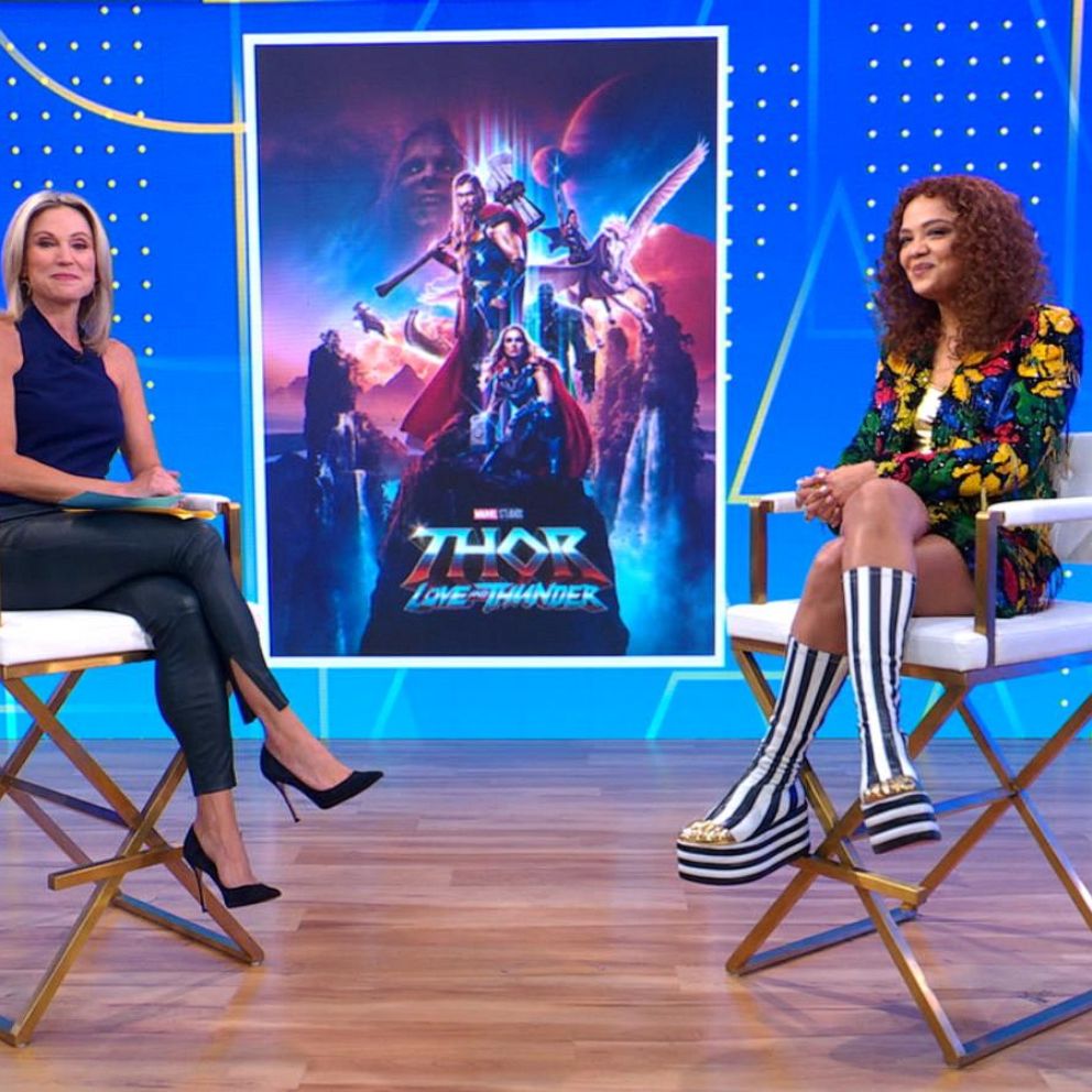 Tessa Thompson Wore Louis Vuitton & Natalie Portman Wore Dior Promoting  'Thor: Love and Thunder