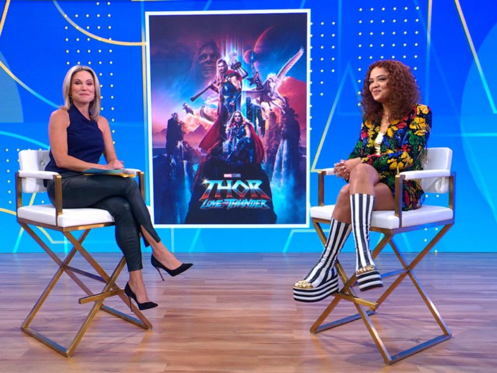 Tessa Thompson Wore Louis Vuitton & Natalie Portman Wore Dior Promoting  'Thor: Love and Thunder