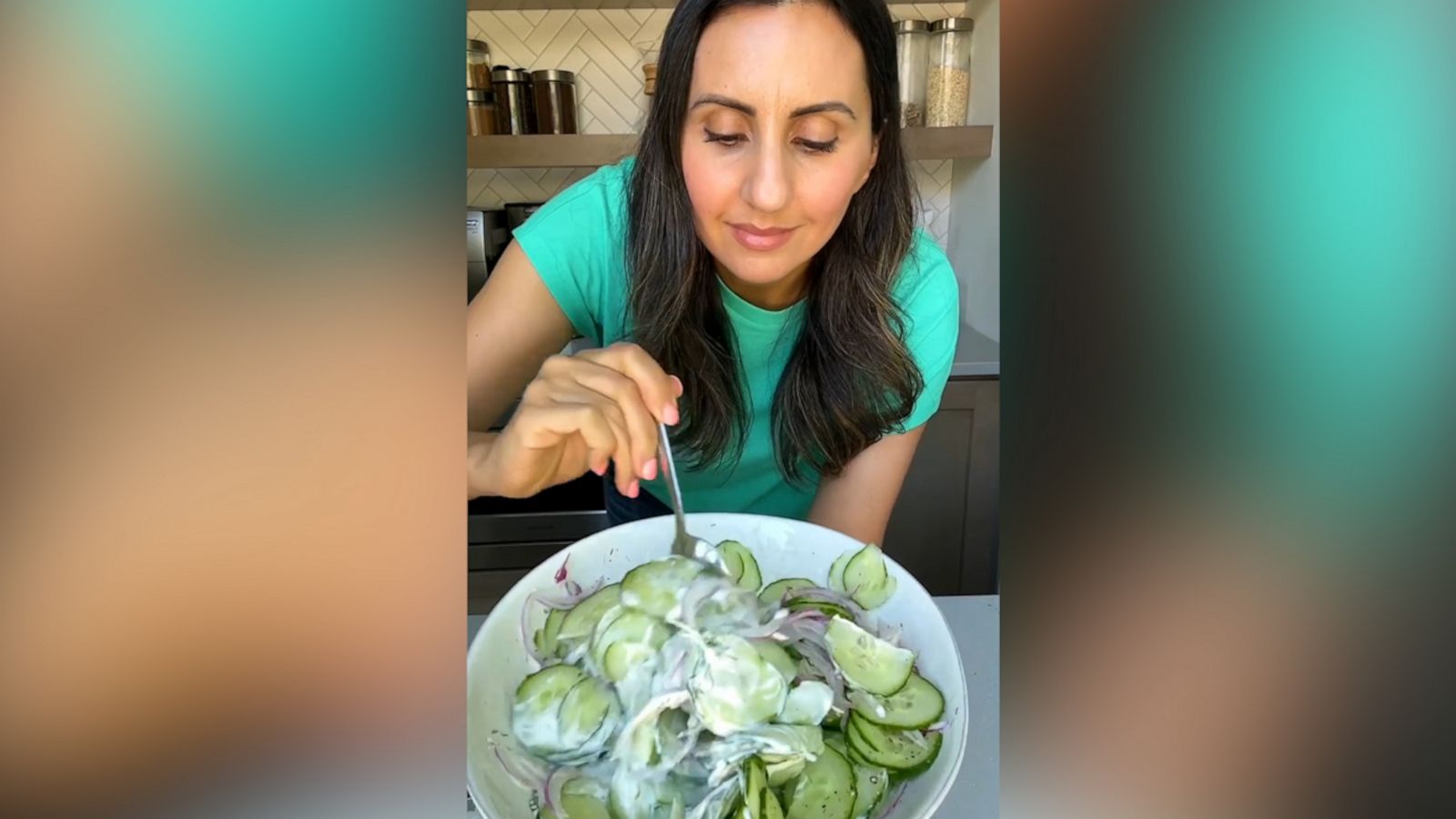 VIDEO: This creamy cucumber salad hack is so 'a-peeling'